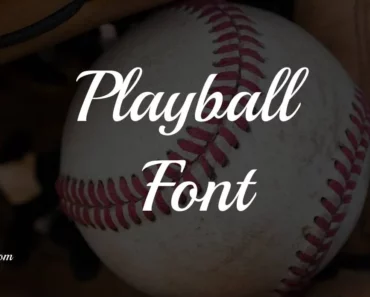 Playball Font