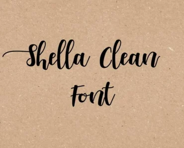 Shella Clean Font