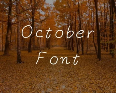 October Font