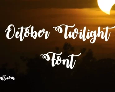 October Twilight Font