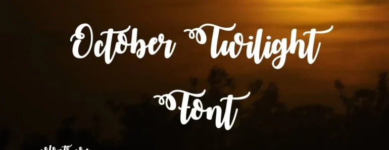 October Twilight Font