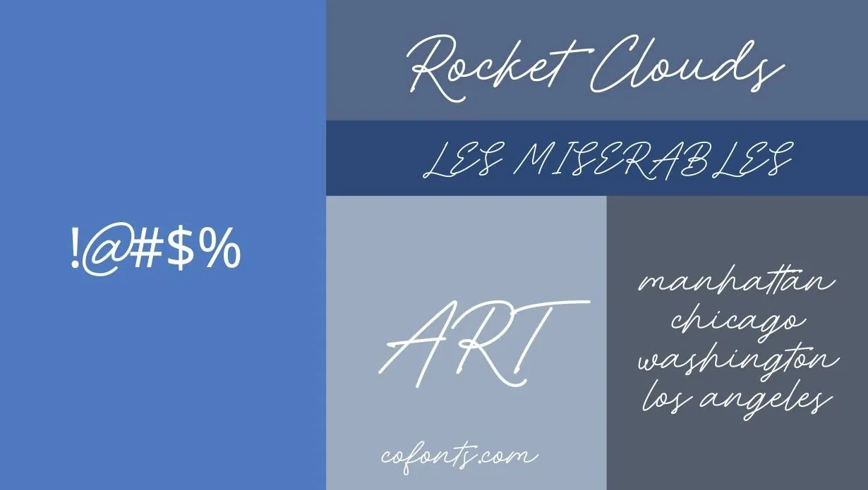 Rocket Clouds Font