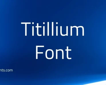 Titillium Web Font