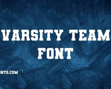 Varsity Font