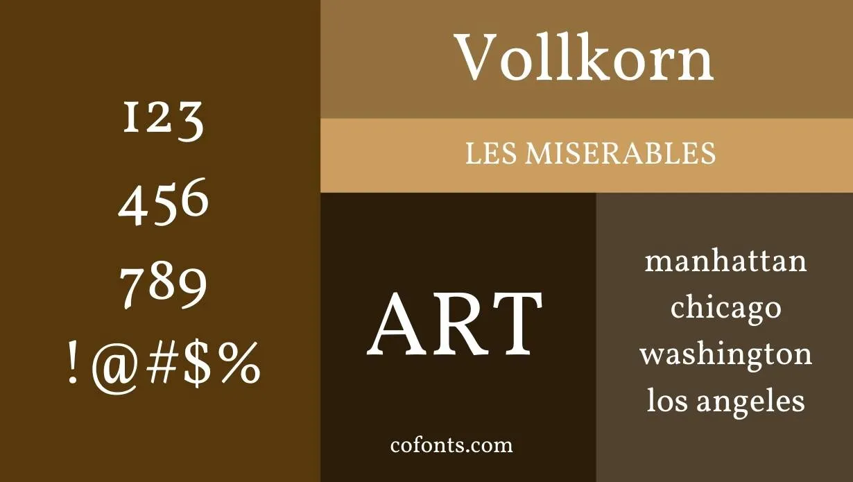 Vollkorn Font