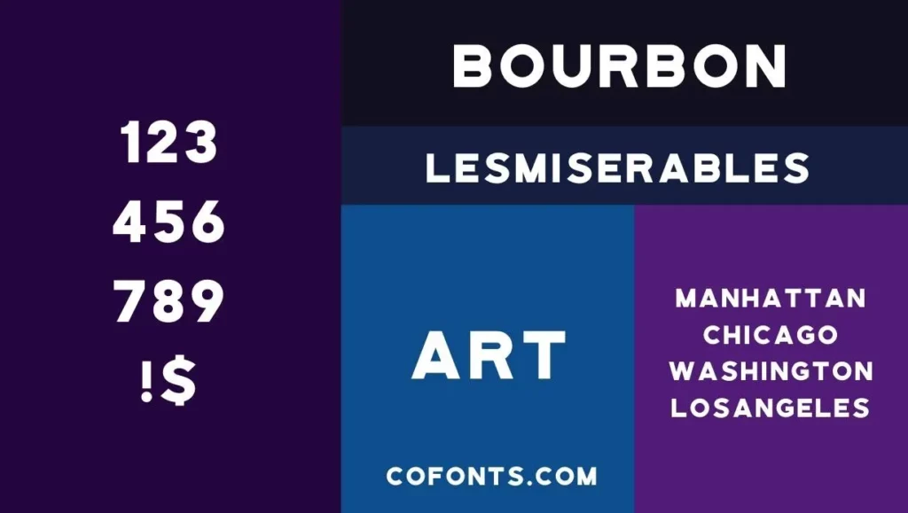 Bourbon Font Family View