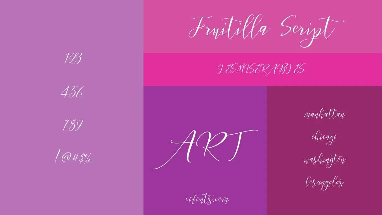 Frutilla Script Font Family View