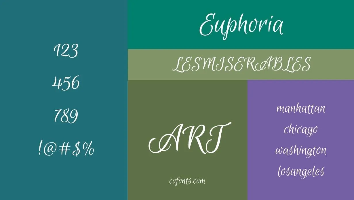 Euphoria Font Family View