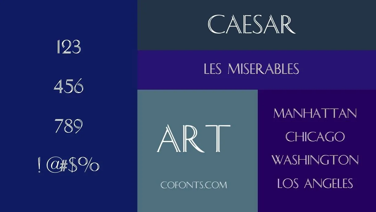 Caesar Font Family View