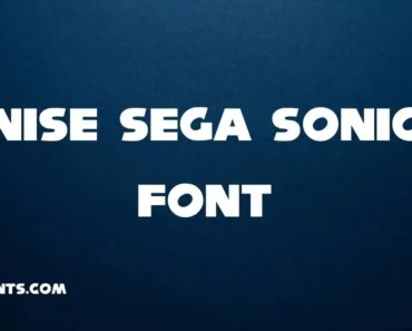 Nise Sega Sonic Font