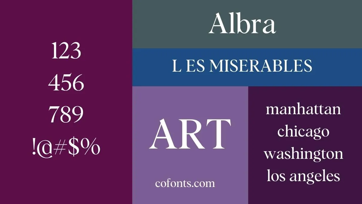 Albra Font Family View