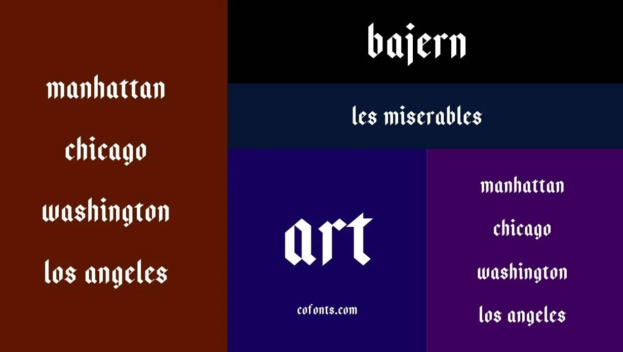 Bajern Font Family View