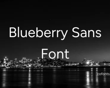 Blueberry Sans Font