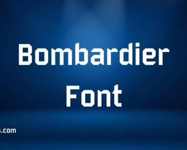 Bombardier Font