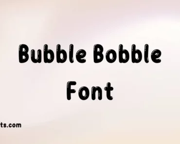 Bubble Bobble Font