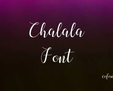 Chalala Font