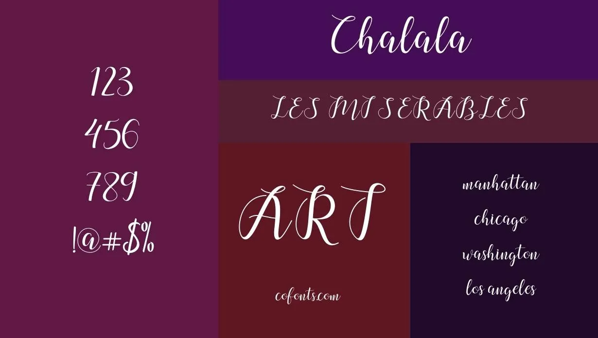 Chalala Font Family View