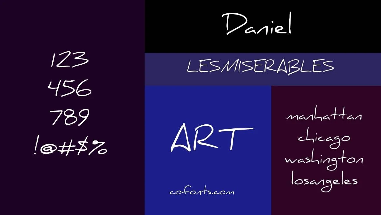 Daniel Font Family View