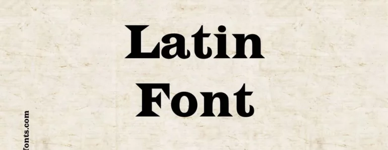 latin font