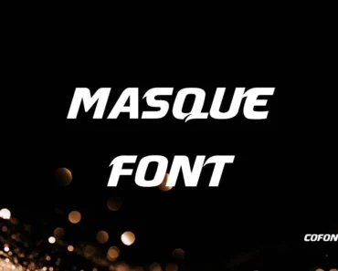 masque font