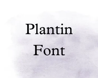 Plantin Font