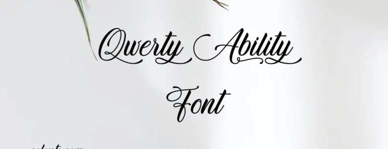 qwerty ability font