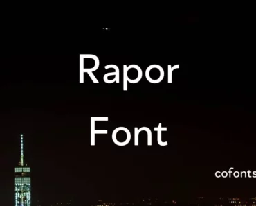 Rapor Font