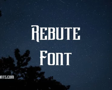 Rebute Font