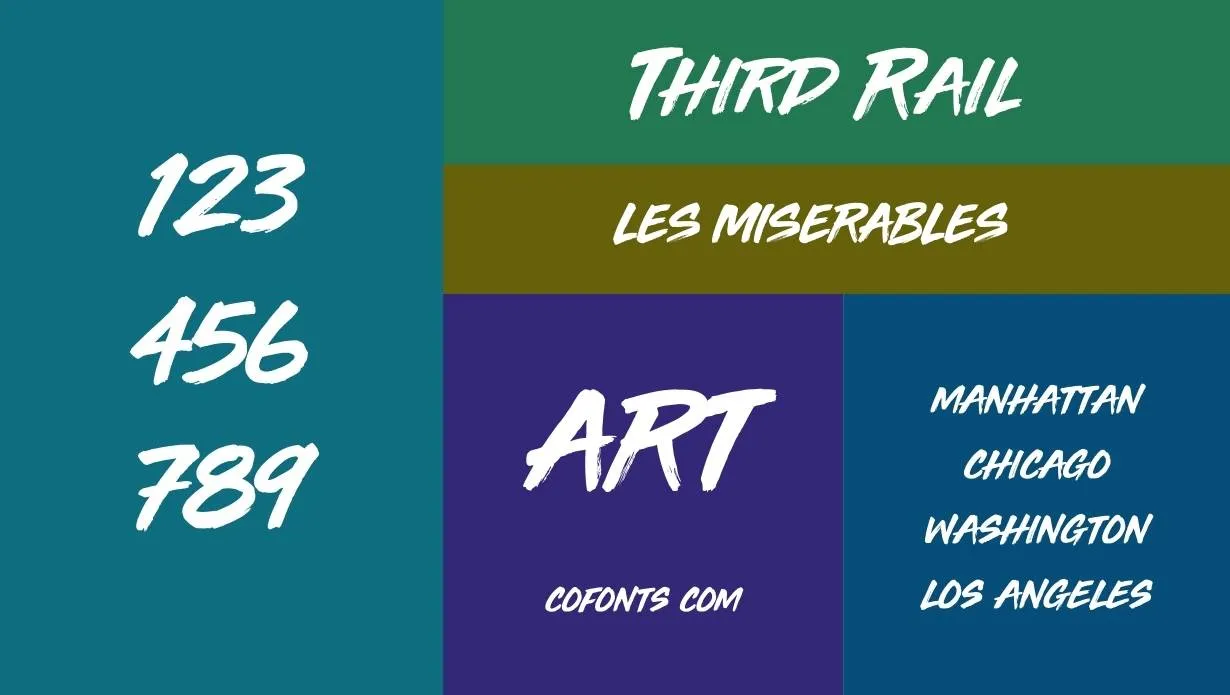 Third Rail Font Family View