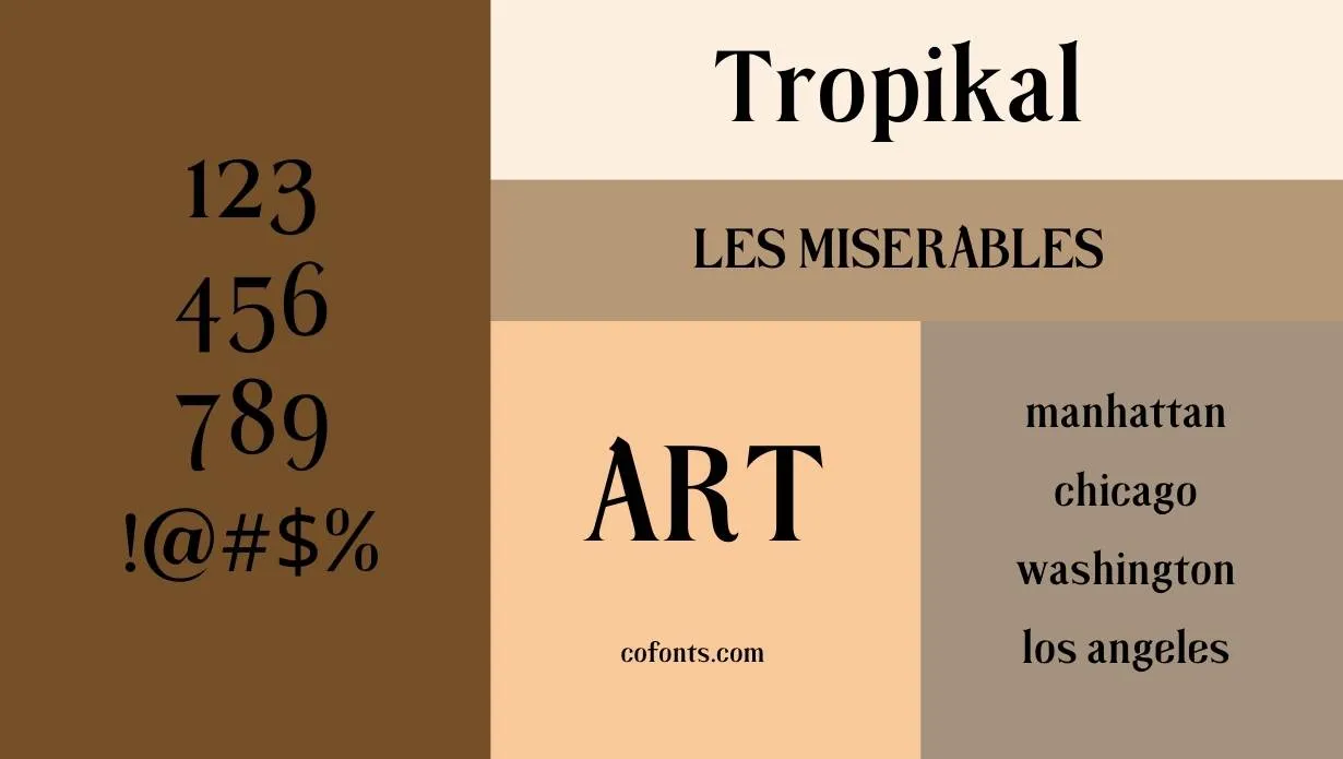 Tropikal Font Family View