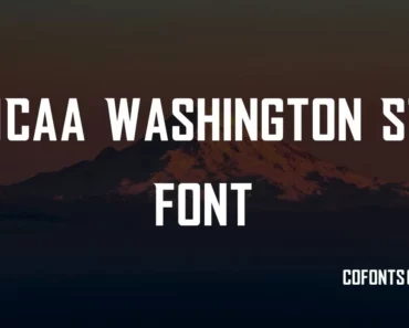 NCAA Washington St Font