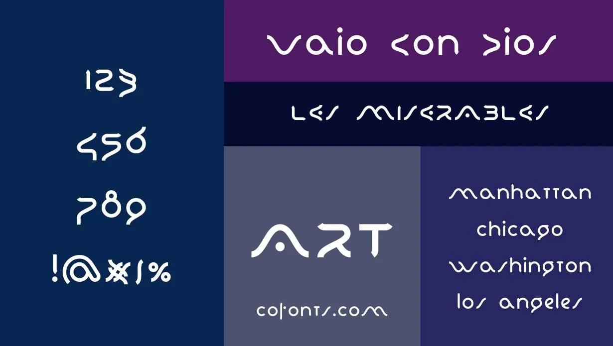 Vaio Con Dios Font Family View