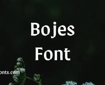 Bojes Font