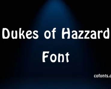 Dukes of Hazzard Font