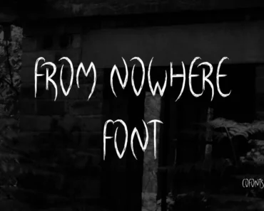 From Nowhere Font