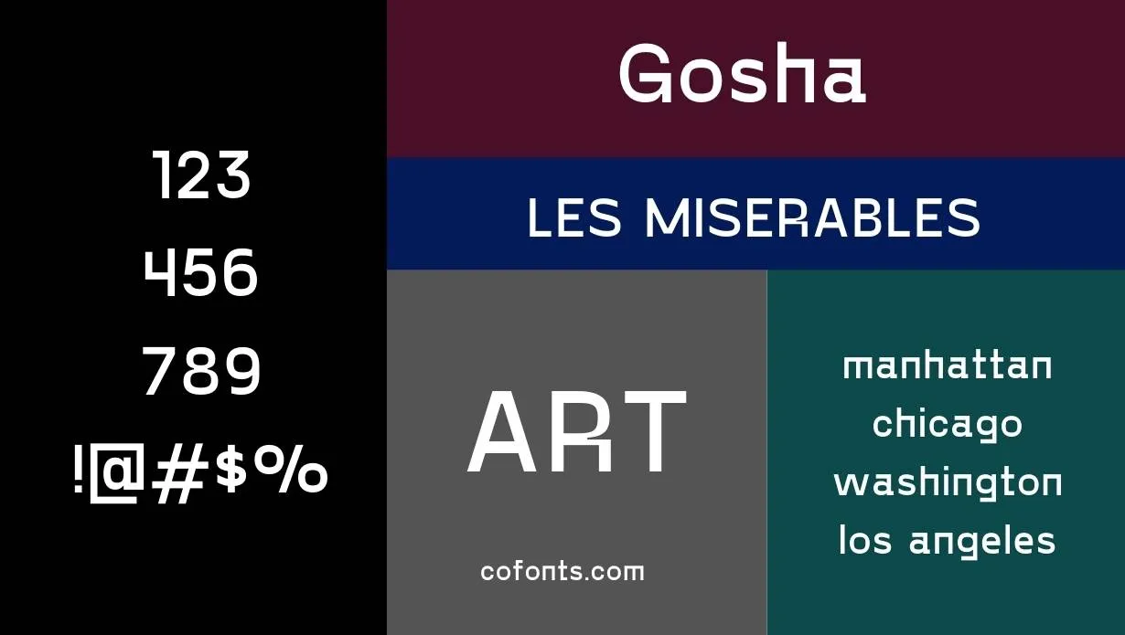 Gosha Font Family View