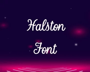 halston font