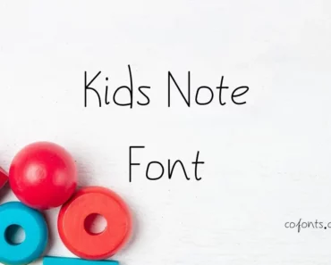 Kids Note Font