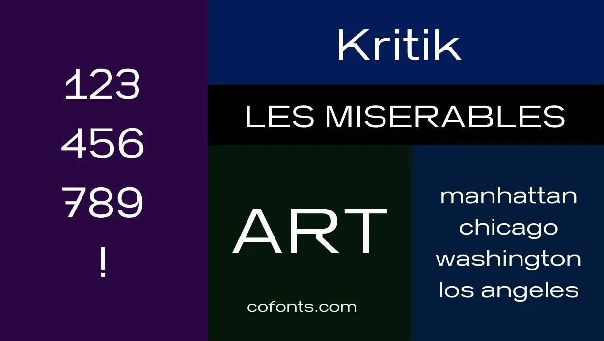 Kritik Font Family View