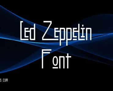 Led Zeppelin Font