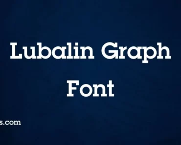 Lubalin Graph Font