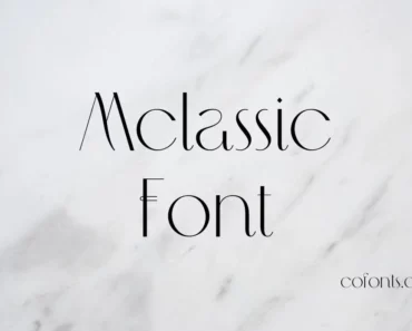 Mclassic Font