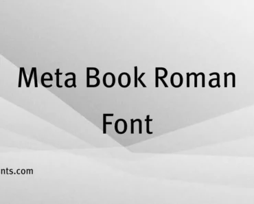 Meta Book Roman Font