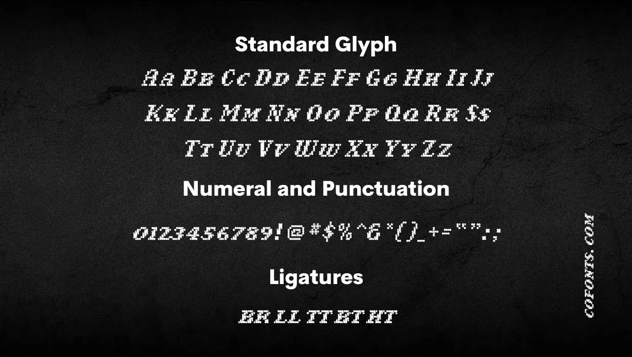 Narly Font Family View