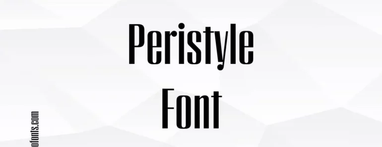 Peristyle Font