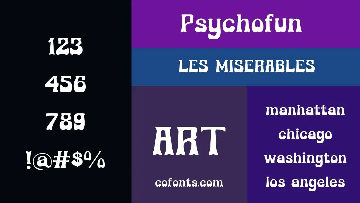 Psychofun Font Family View