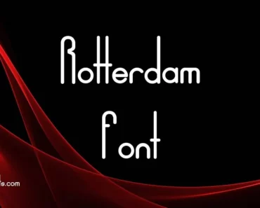 Rotterdam Font