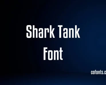 Shark Tank Font