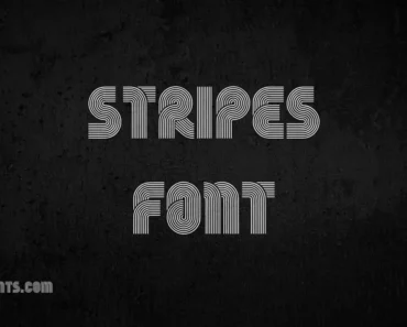 Stripes Font