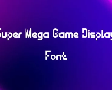 Super Mega Game Display Font